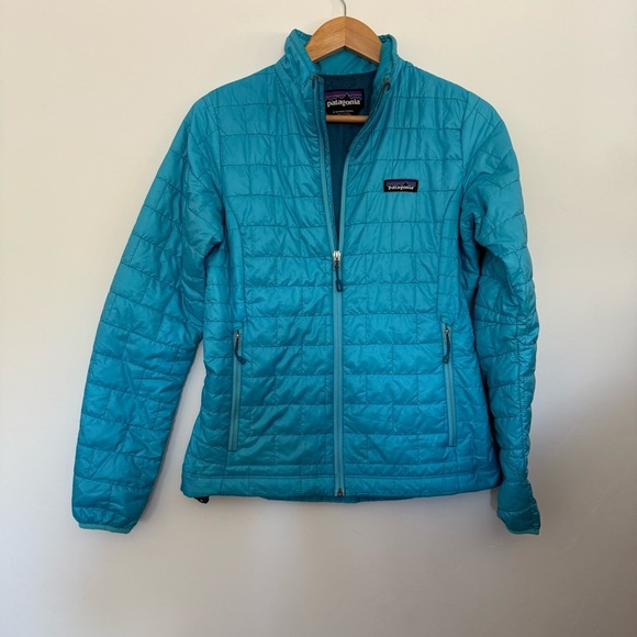 Patagonia Nano Puff Jacket Blue Recycled Polyester PrimaLoft® Women’s Size: S - Picture 1 of 4